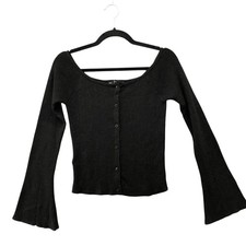 MNG Mango Off Shoulder Flare Sleeve Sweater C...