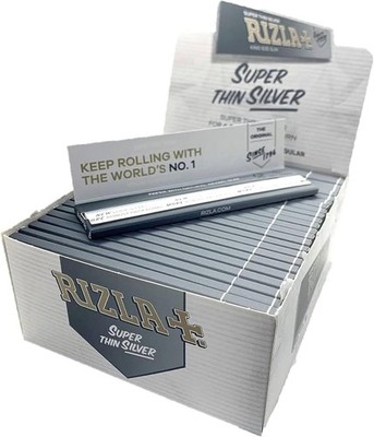 Cartine Rizla Silver Lunghe King Size Slim Argento Zigarettenpapier