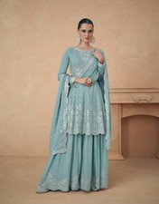 Anarkali Salwar Suit Bollywood Heavy Indian Designer Dress Bridal New Year Gown
