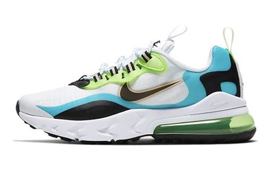 Nike Air Max 270 React Oracle Aqua Ghost Green GS Women CJ4060-300 New Authentic