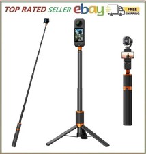 2 in 1 Action Camera Invisible Selfie Stick Tripod for Insta360 X5/X4/X3-48" Ext