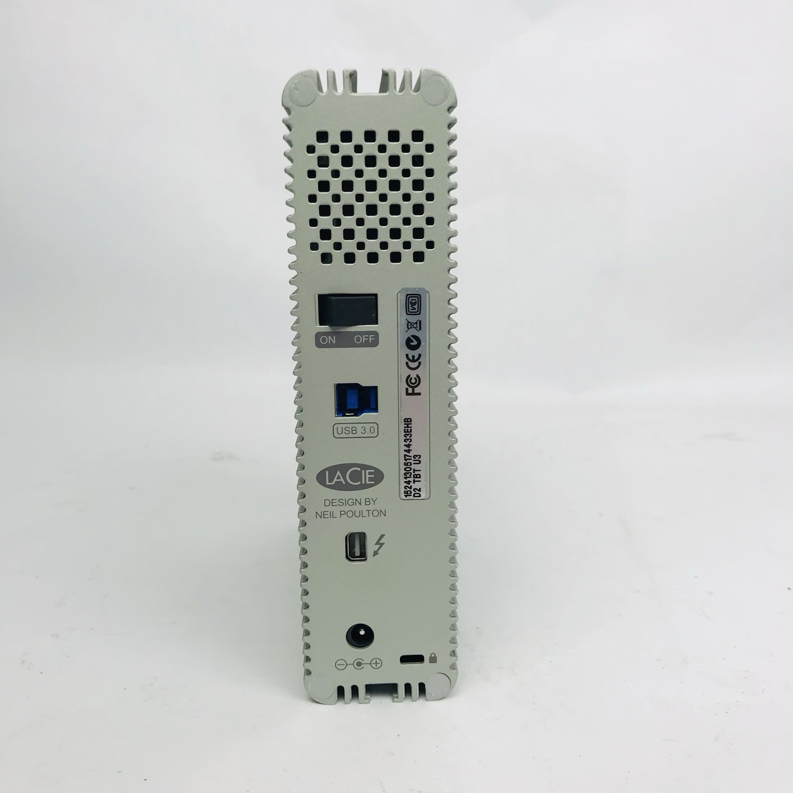 LaCie D2 TBT U3 USB 3.0 Thunderbolt 3TB Portable External Hard Drive, No Cables
