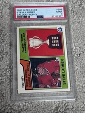 1983 O-PEE-CHEE OPC HOCKEY CARD PSA 9 CHICAGO BLACKHAWKS STEVE LARMER CALDER