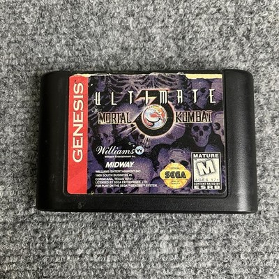 Ultimate Mortal Kombat 3 (Sega Genesis, 1996) Authentic Game Cartridge TESTED