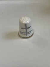 Coventry Cathedral Cross Of Nails Thimble | Bone China | Gold Trim