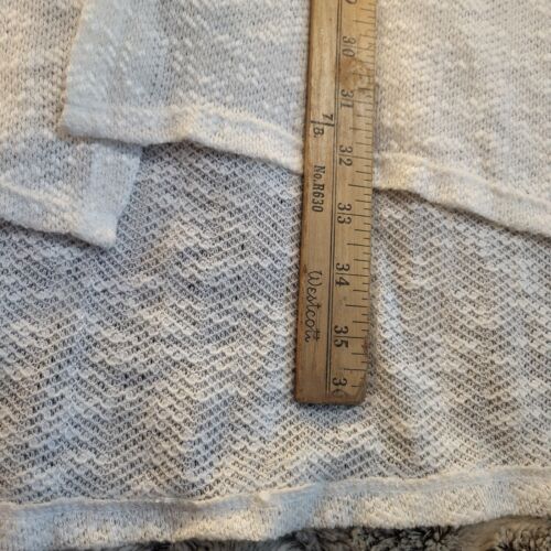 Suéter abierto con capucha tejido abierto Aeropostale para mujer talla L blanco - Imagen 6 de 9