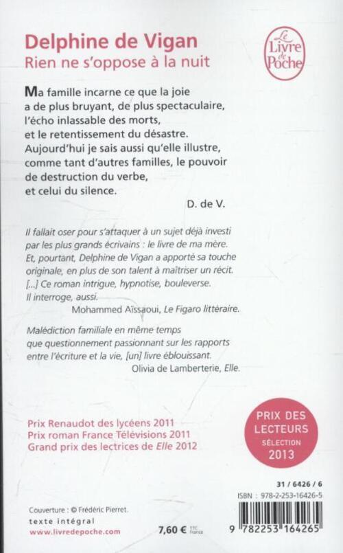 Thumbnail - Rien Ne S'oppose À La Nuit | Delphine De Vigan | Taschenbuch | 400 S.