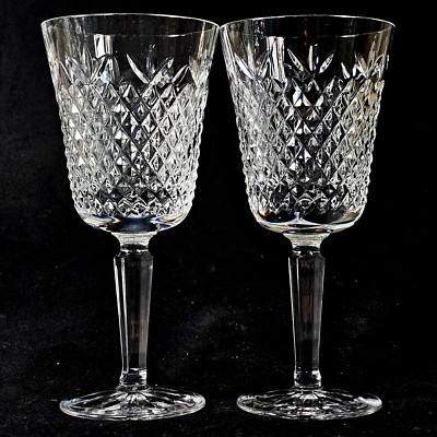 LENOX BEACON HILL WATER GLASSES, Cut Lead Crystal, 7 1/2'', 10 oz, USA, 2PCS