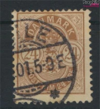 Denmark 39 fine used / cancelled 1901 clear brands: Crest in Oval (9683000