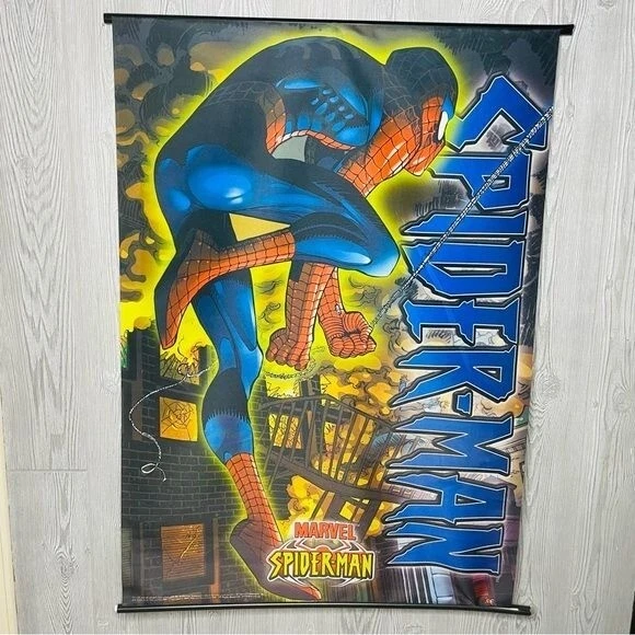 Cloth Spider-Man kids bedroom wall art poster superhero wall hanging decoration - Image 2 of 4
