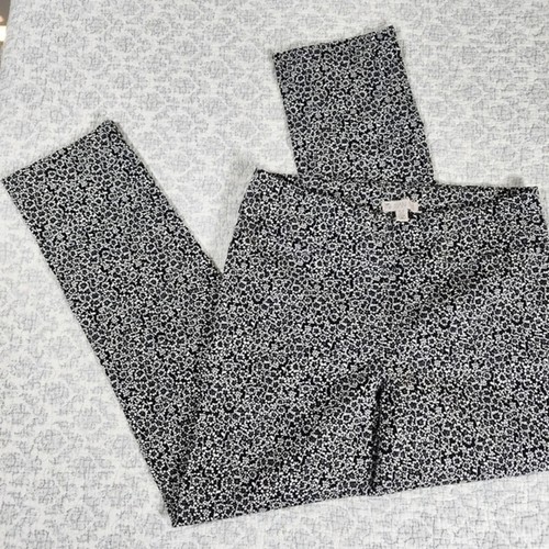 Women's Black and White Floral Elaine Rose Pants - 第 1/6 張圖片