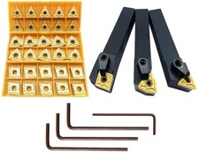 36PCS Indexable Carbide Lathe Turning Tool Set Inserts Holders Included