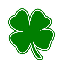  2 FOUR LEAF CLOVER Vinyl Decal Die Cut Sticker Lucky Irish Car Windw Tumblr