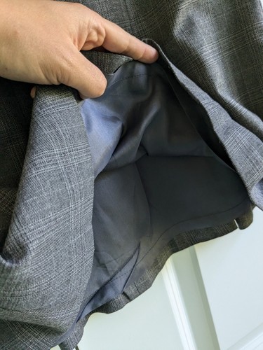 Ann Taylor Loft Skirt Women 4 Gray Plaid Short Ruffle Skirt Career Office Prep - Bild 7 von 8