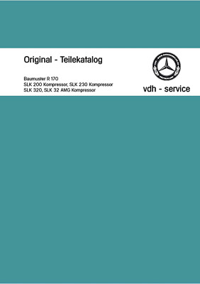 R170 Mopf ab 2000 SLK 200 SLK 230 SLK 320 SLK 32 AMG Kompressor **