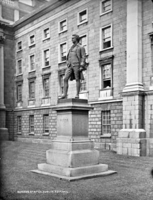 Burke's Statue Trinity College Dublin City Co Dublin  Ireland c1900 OLD PHOTO