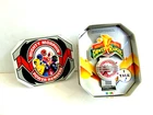 VINTAGE MIGHTY MORPHIN POWER RANGERS TALKING RED RANGER COLLECTORS TIN W/ WATCH