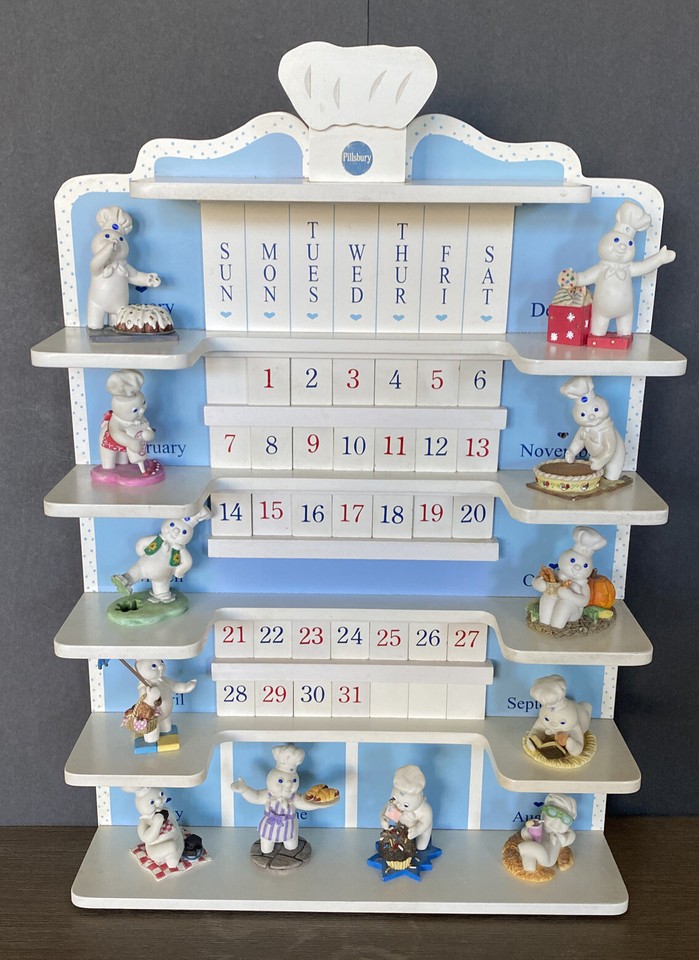 1997 Danbury Mint Pillsbury Doughboy Calendar Complete w All Figurines & Tiles | eBay 1997 Danbury Mint Pillsbury Doughboy Calendar Complete w All Figurines & Tiles | eBay