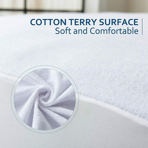 Protection de matelas anti-bugettes de lit entièrement emballé simple, 90 x 190 x 25 cm - Photo 3/7