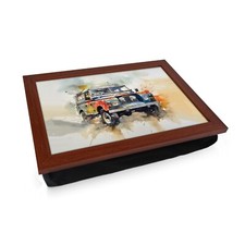 Watercolor Land Rover Defender Lap Tray | Unique Art for Car Lovers, Cushioned