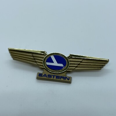 Vintage Eastern Airlines Jr Junior Pilot Plastic Wings Pin