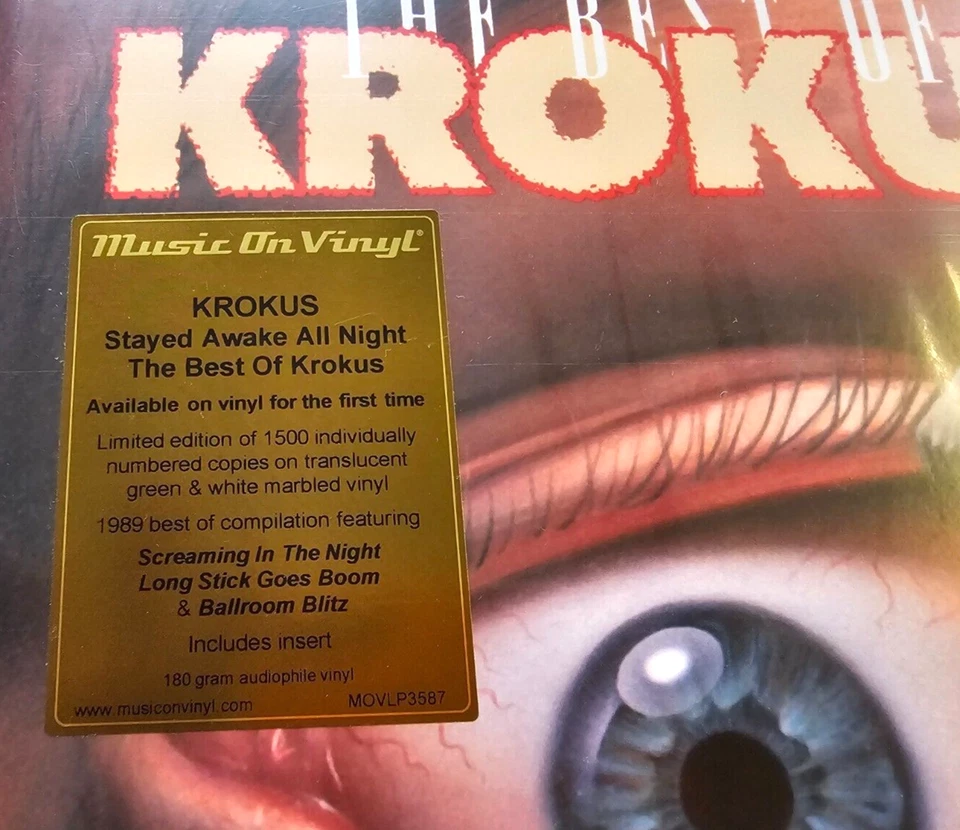 KROKUS Stayed Awake All Night LP Album vinyl record limited green numbered 180g - Image 3 of 4