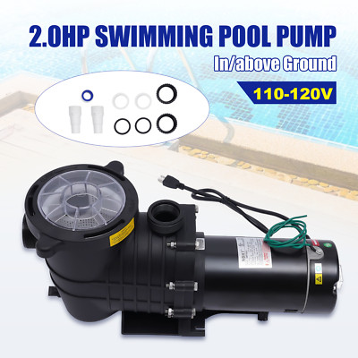 2.0HP Swimming Pool Pump In/Above Ground & Motor Strainer Filter Basket