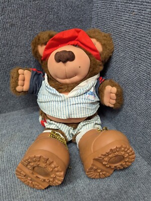 Vintage 1985 Coleco Furskins Hank Spitball Bear   Cabbage Patch Kids Original