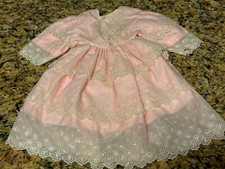 Vintage Baby Doll Lace Dress For Dress Up Doll Play