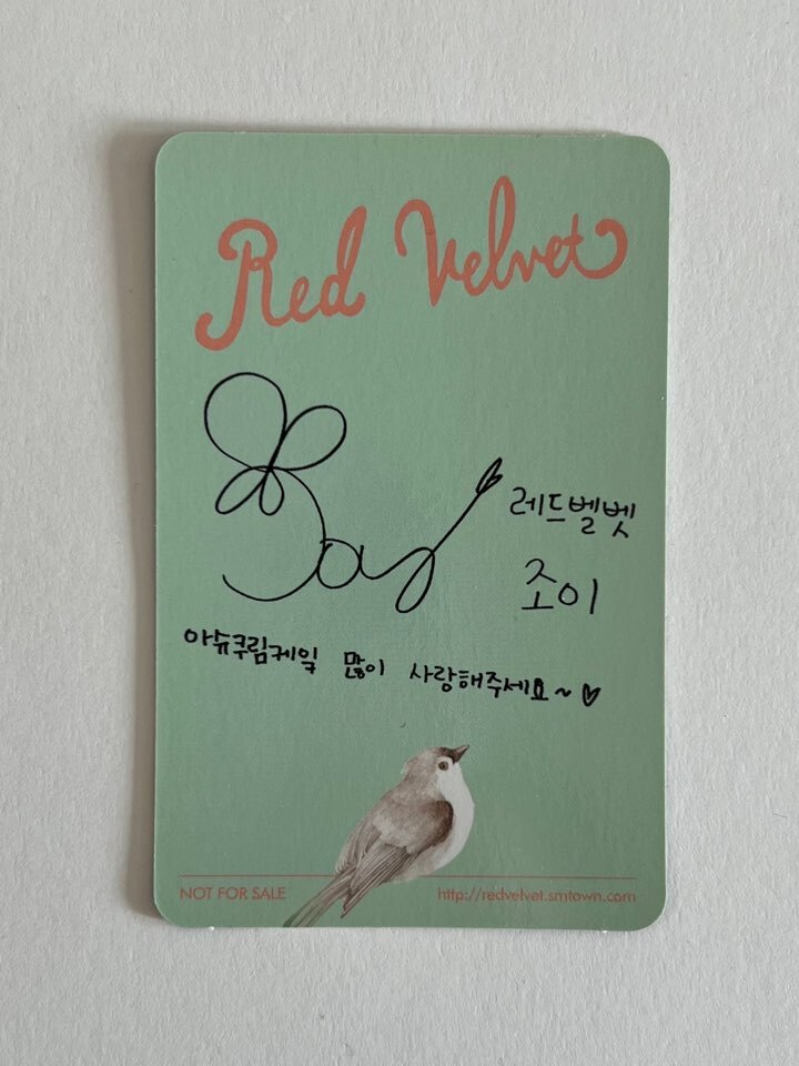 RED VELVET 1st Mini Album Ice Cream Cake Official Photocard Irene