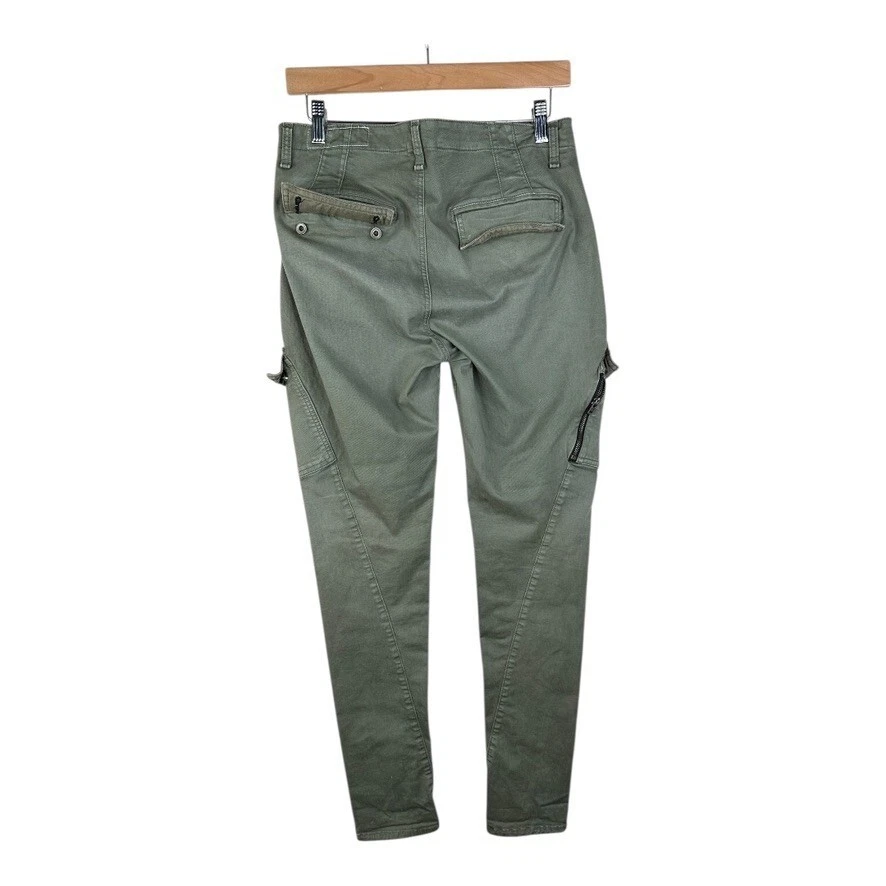 Pantalones cargo rag & bone Bowery bolsillo con cremallera talla 29 verde Foto 2 de 4