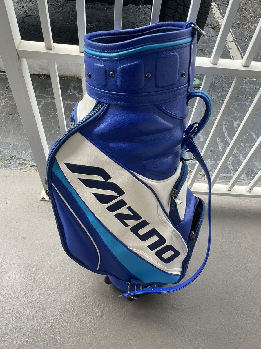 Rare 90s Vintage Mizuno Staff Tour Golf Bag With Rain Cover Rare 90s Vintage Mizuno Staff Tour Golf Bag With Rain Cover