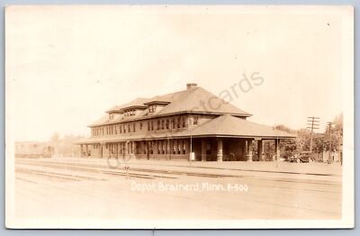 K15/ Brainerd Minnesota Postcard c1910 Railroad Depot 127