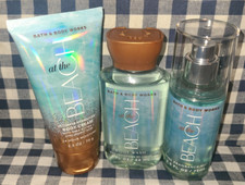 ALL NEW 3 Piece AT THE BEACH Mist Cream Gel TRAVEL Set Bath Body Works