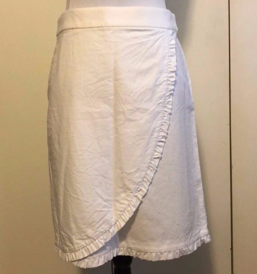 J crew best sale ruffle wrap skirt