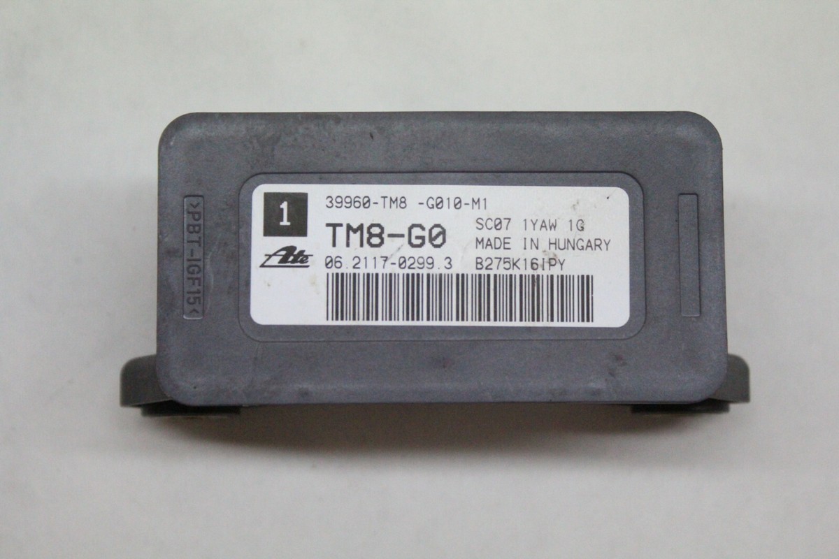 2009 HONDA ODYSSEY YAW / G RATE SENSOR 39960-TM8 OEM 05 06 2009 HONDA ODYSSEY YAW / G RATE SENSOR 39960-TM8 OEM 05 06