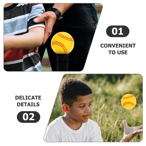 5 Pcs Training Baseball Student Child Indoor Toys Soft Softballs for Practice - 第 4/12 張圖片