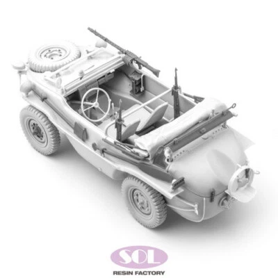 SOL RESIN FACTORY, MM808, WWII German Schwimmwagen (RESIN+3D Printed Kit) , 1:16