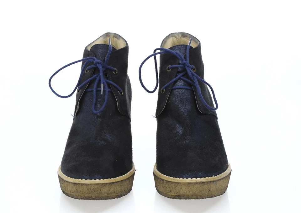 Mujer Stella McCartney Negro/Azul/Cuero Brillante Botines Talla 41 Foto 4 de 4