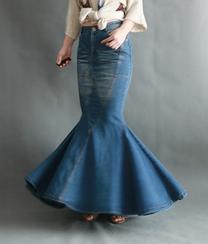 Womens Fashion Slim Fit Flare Long Jean 