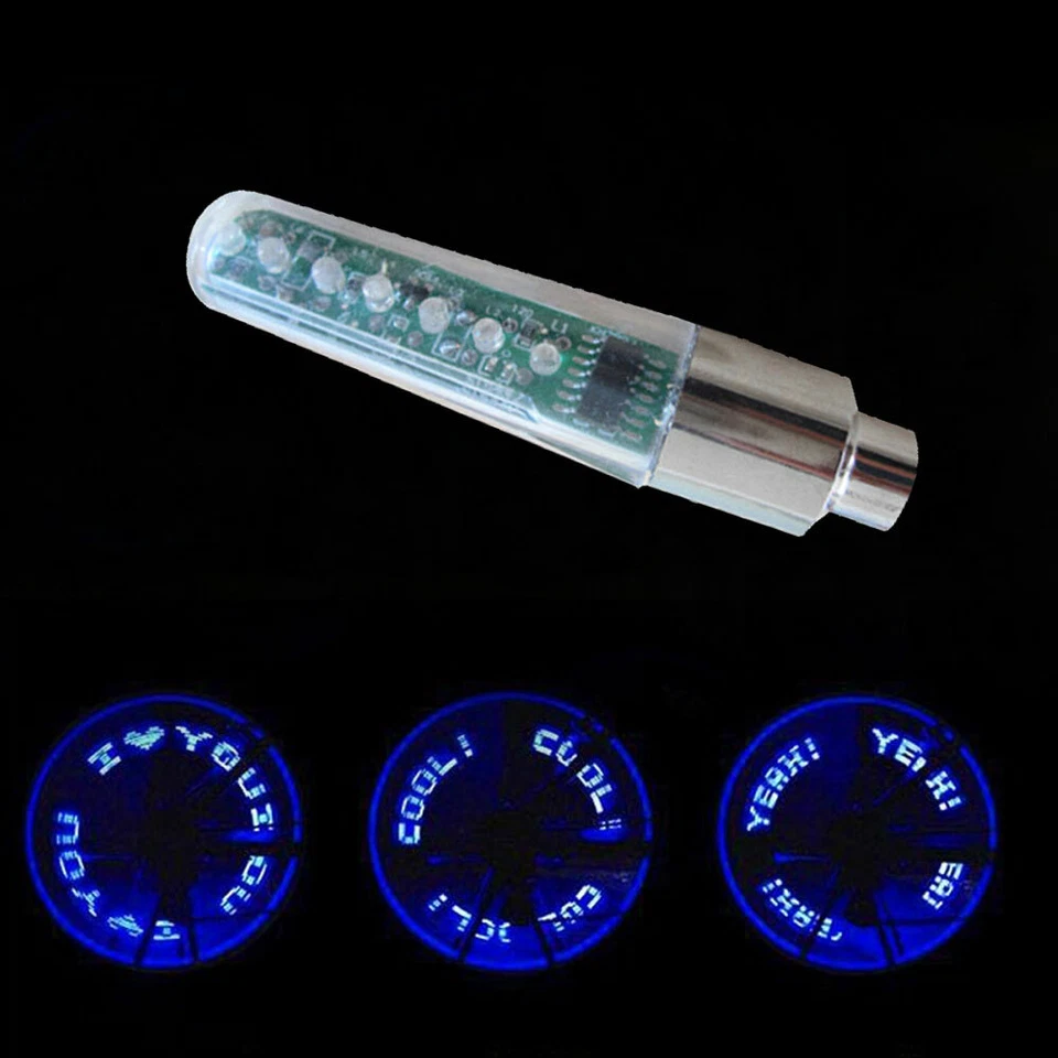 Luz LED para válvula de coche bicicleta paseo nocturno MTB boquilla de neumático tapas de válvula accesorio de lámpara*1 Foto 4 de 4