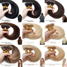 Nano Ring Hair Extensions Remy Human Hair Invisible Nano Beads Link Thick Hair