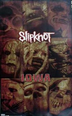SLIPKNOT 2001 IOWA long promotional poster New Old Stock Excellent
