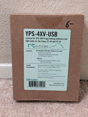 RT Systems YPS-4XV Programming Software and USB-55 Cable for FT-4X and FT-4V