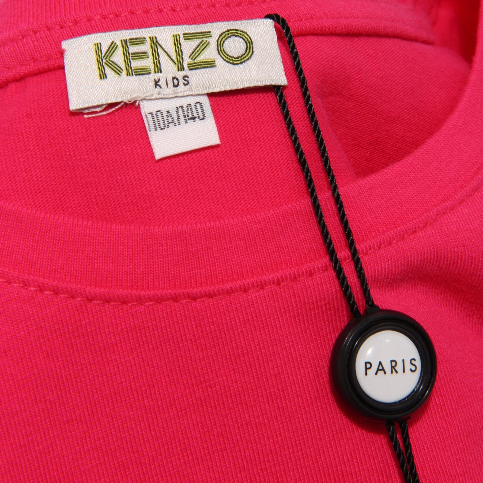 6646K abito bimba GIRL KENZO KIDS vestito cotton fuxia dress