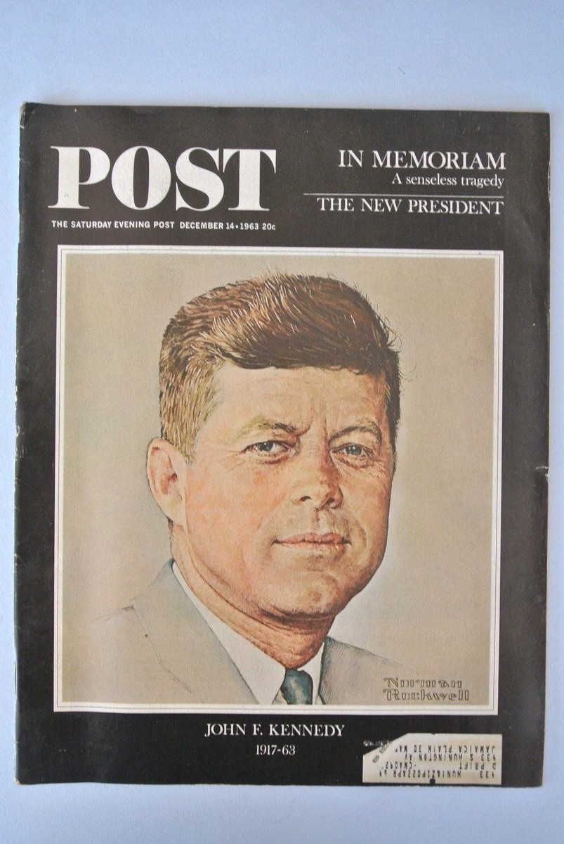 Vintage Saturday Evening POST Magazine ~ John F. Kennedy