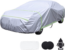 Car Cover Waterproof All Weather 210D Oxford Snowproof Windproof Hail Protector