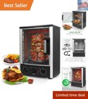 Vertical Countertop Oven with Rotisserie, Bake, Broil, & Kebab Rack Functions...