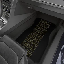 Nismo Old Logo JDM Car Mats (Set of 2), 90's Universal Floor Mats, Nismo Mats