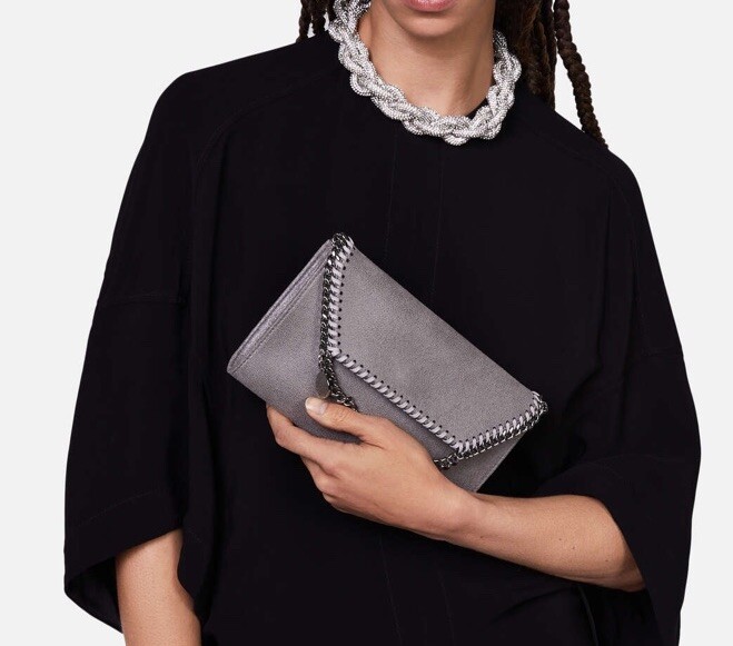 Stella McCartney Grey Falabella Mini Shoulder Bag | eBay